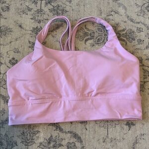 Lululemon Women’s Energy Longline Bra - size 10 - vitapink